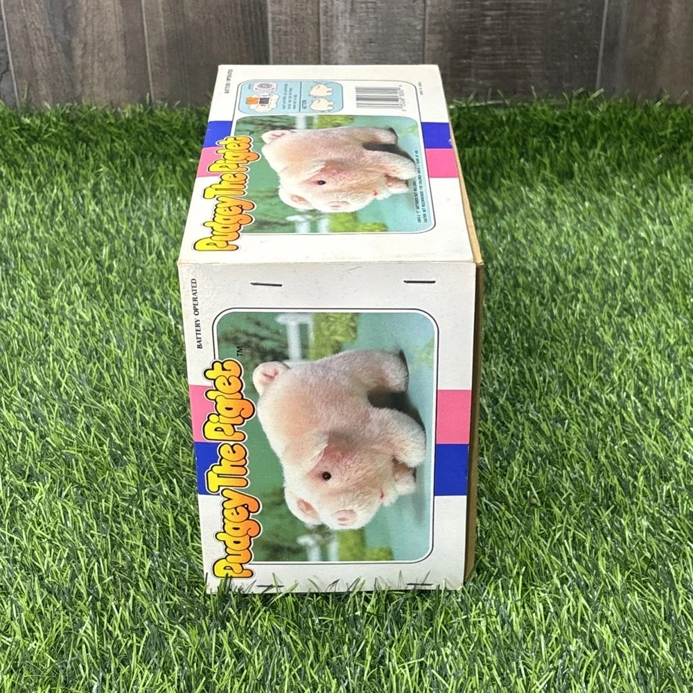Vintage 1986 Pudgey the Piglet DG58 Moving Animal Toy NOS Open Box